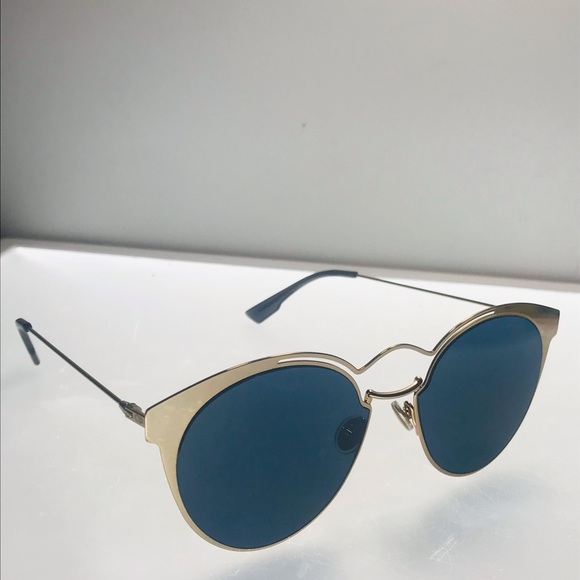 Dior Blue Ship Same Day Gold Nebula 000a9 Sunglasses - Picture 12 of 15